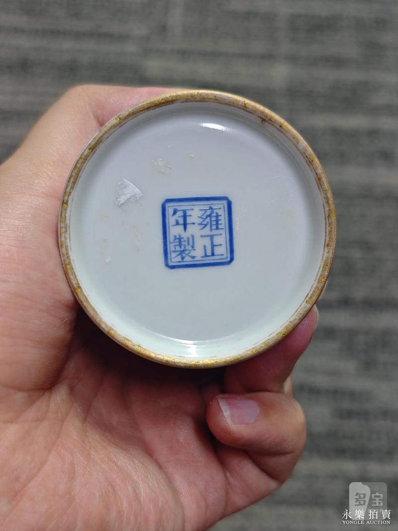 民国 胭脂红釉小梅瓶 - 图10